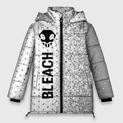Женская зимняя куртка Oversize Bleach glitch на светлом фоне: по-вертикали