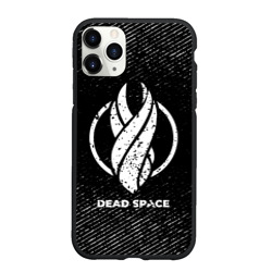 Чехол для iPhone 11 Pro Max матовый Dead Space с потертостями на темном фоне