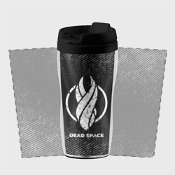 Термокружка-непроливайка Dead Space с потертостями на темном фоне - фото 2