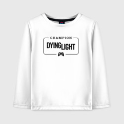 Детский лонгслив хлопок Dying Light gaming champion: рамка с лого и джойстиком