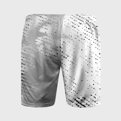 Мужские шорты спортивные Sally Face glitch на светлом фоне: по-вертикали, цвет 3D печать - фото 2