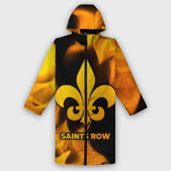 Женский дождевик 3D Saints Row - gold gradient