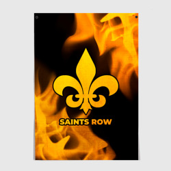 Постер Saints Row - gold gradient