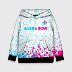 Детская толстовка 3D Saints Row neon gradient style: символ сверху