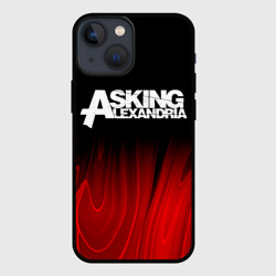 Чехол для iPhone 13 mini Asking Alexandria red plasma