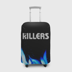 Чехол для чемодана 3D The Killers blue fire