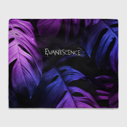 Плед 3D Evanescence neon monstera