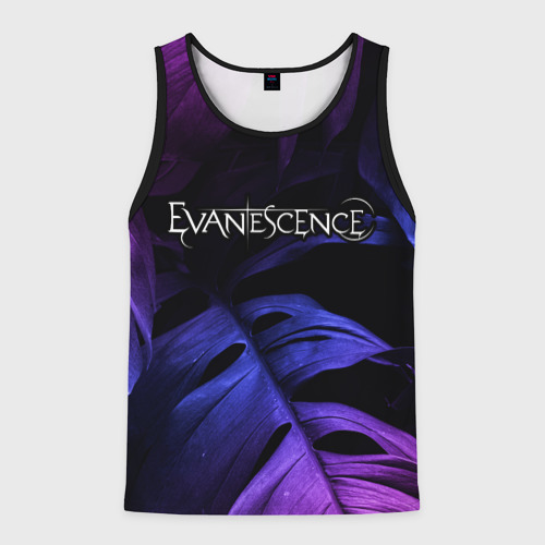 Мужская майка 3D Evanescence neon monstera, цвет 3D печать