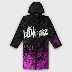 Женский дождевик 3D Blink 182 rock Legends: символ сверху