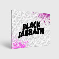 Холст прямоугольный Black Sabbath rock Legends: надпись и символ