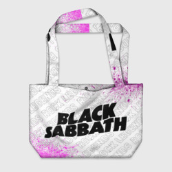 Пляжная сумка 3D Black Sabbath rock Legends: надпись и символ