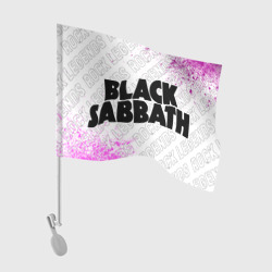 Флаг для автомобиля Black Sabbath rock Legends: надпись и символ