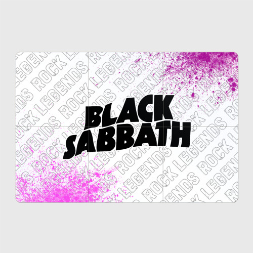 Магнитный плакат 3Х2 Black Sabbath rock Legends: надпись и символ