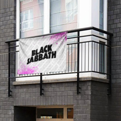 Флаг-баннер Black Sabbath rock Legends: надпись и символ - фото 2