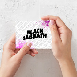 Поздравительная открытка Black Sabbath rock Legends: надпись и символ - фото 2