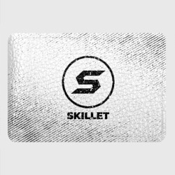 Картхолдер с принтом Skillet с потертостями на светлом фоне - фото 2