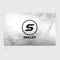 Флаг 3D Skillet с потертостями на светлом фоне