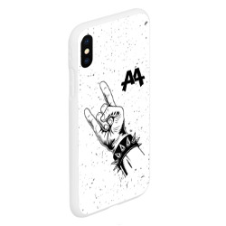 Чехол для iPhone XS Max матовый Asking Alexandria и рок символ - фото 2