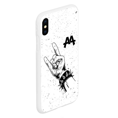 Чехол для iPhone XS Max матовый Asking Alexandria и рок символ - фото 3