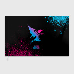 Флаг 3D Black Sabbath - neon gradient