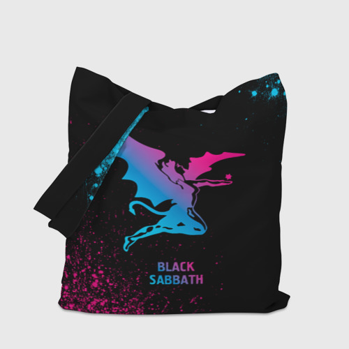 Шоппер 3D Black Sabbath - neon gradient - фото 4