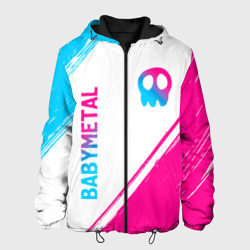 Мужская куртка 3D Babymetal neon gradient style: надпись, символ