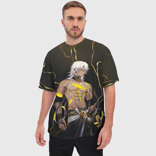 Мужская футболка oversize 3D Nanook Honkai, цвет 3D печать - фото 3