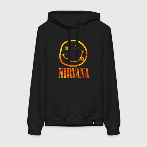 Женская толстовка хлопок Nirvana Лава, цвет черный