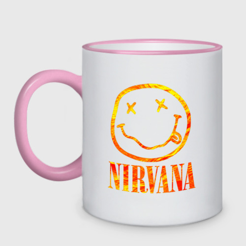 Кружка двухцветная Nirvana Лава, цвет Кант розовый