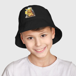 Детская панама хлопок Красочный Пикачу - фото 2