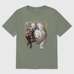 Женская футболка хлопок Oversize Jing Honkai