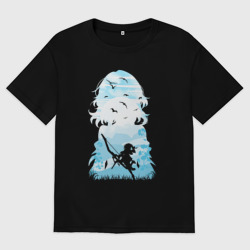 Женская футболка хлопок Oversize Март 7 Honkai