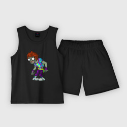 Детская пижама с шортами хлопок Диско-зомби