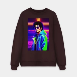 Мужской свитшот oversize без начеса хлопок Джексон Майкл