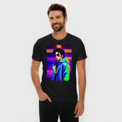 Мужская футболка хлопок Slim Джексон Майкл - фото 2