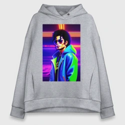 Женское худи Oversize хлопок Джексон Майкл