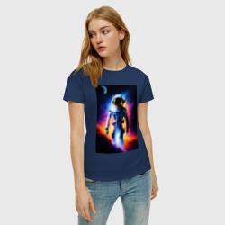 Женская футболка хлопок Astronaut - фото 2