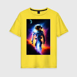 Женская футболка хлопок Oversize Astronaut