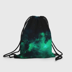 Рюкзак-мешок 3D Зелёная галактика Midjourney