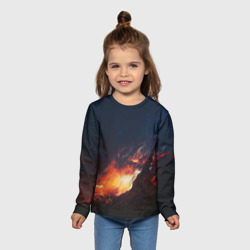 Детский лонгслив 3D Взрыв галактики - фото 2