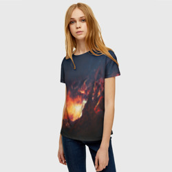 Женская футболка 3D Взрыв галактики - фото 2