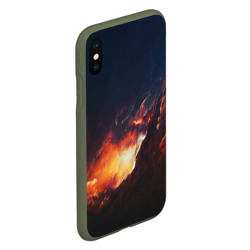 Чехол для iPhone XS Max матовый Взрыв галактики - фото 2