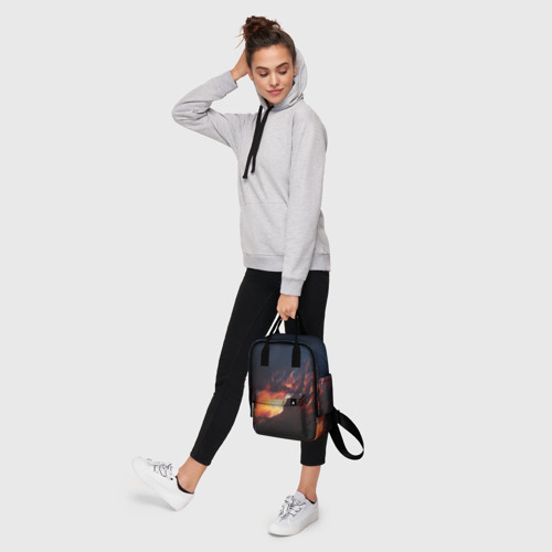 Женский рюкзак 3D с принтом Взрыв галактики, фото #4