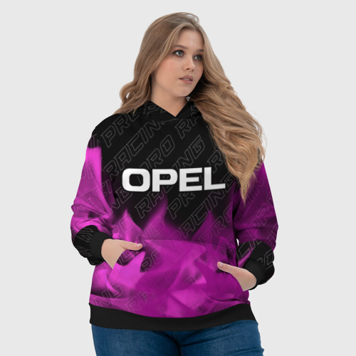 Женская толстовка 3D Opel pro racing: символ сверху, цвет 3D печать - фото 6