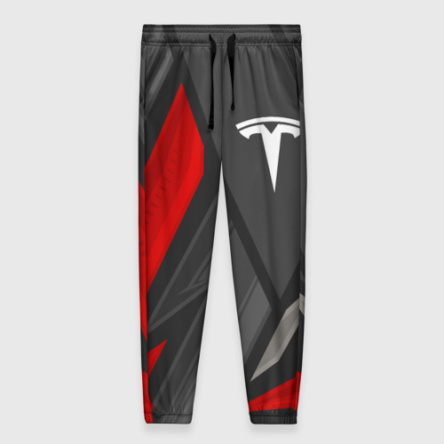 Женские брюки 3D с принтом Tesla sports racing, вид спереди #2