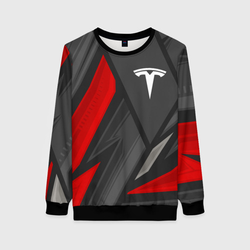 Женский свитшот 3D Tesla sports racing, цвет 3D печать