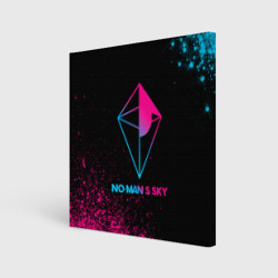 Холст квадратный No Man's Sky - neon gradient