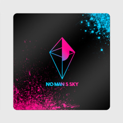 Магнит виниловый Квадрат No Man's Sky - neon gradient