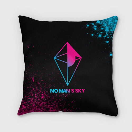 Подушка 3D No Man's Sky - neon gradient
