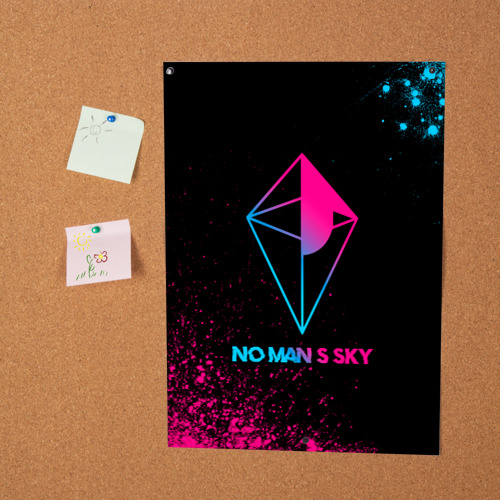 Постер No Man's Sky - neon gradient - фото 2